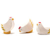 Poules en bois