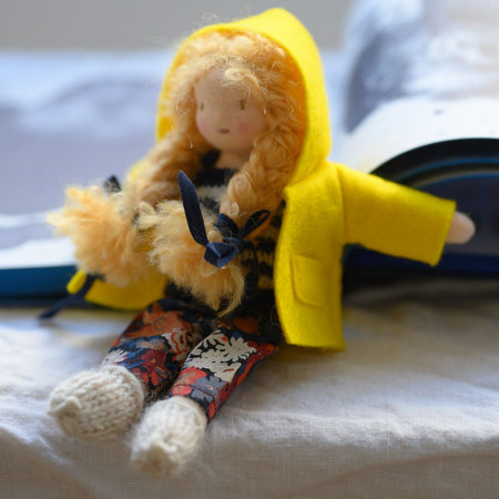 Manteau mini jaune