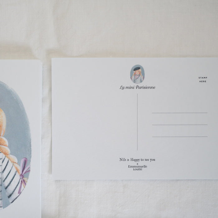 Carte Postale Poupée parisienne Emmanuelle Loutte