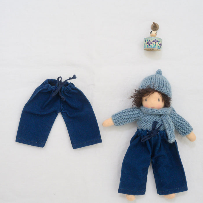 Pantalon mini indigo