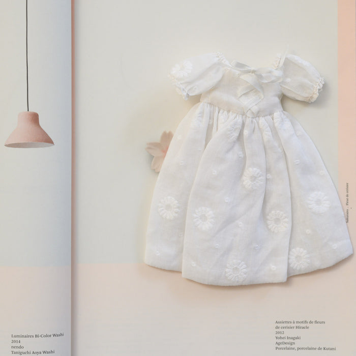 Robe mini Marie-Antoinette en organdi